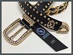 CA-Black & Gold Chain Belt