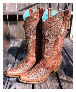 Corral - Cognac & Bone Inlay With Cross & Studs