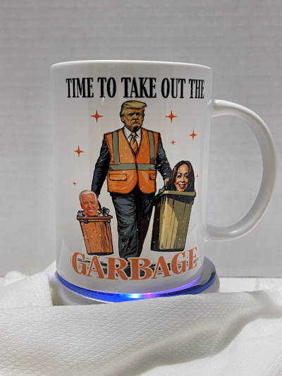 Trump Coffee Cup - Taking Out the Garbage